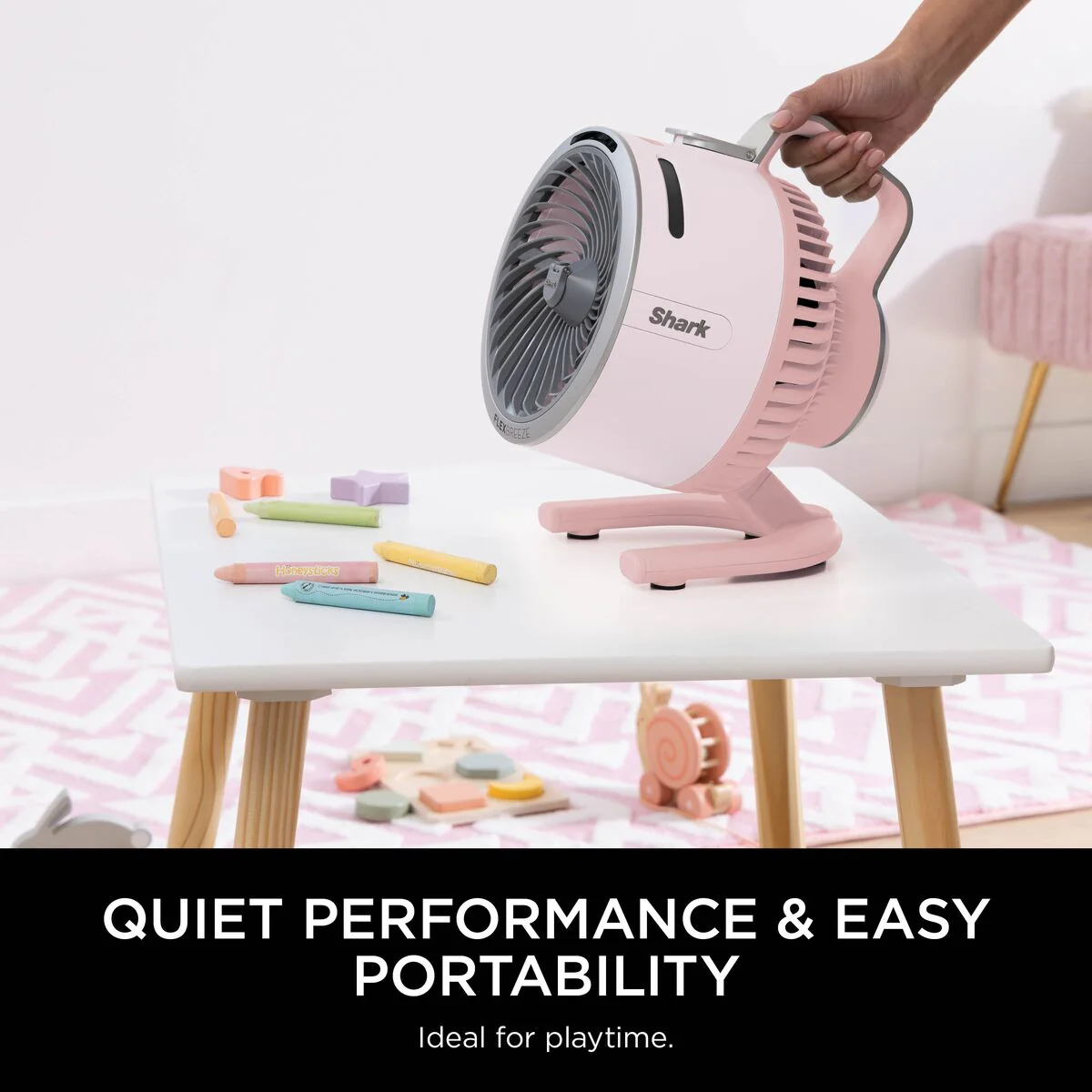 Shark FlexBreeze HydroGo Misting Fan - Ballet Pink FA050UKPK - Image 6